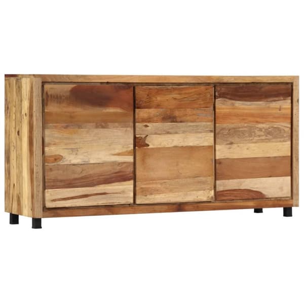 vidaXL sideskab 160x38x79 cm massivt genbrugstræ
