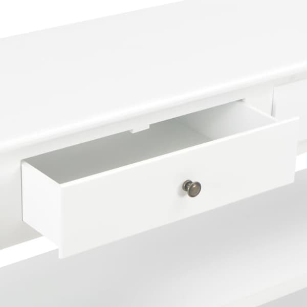 vidaXL konsolbord 110x35x80 cm MDF hvid