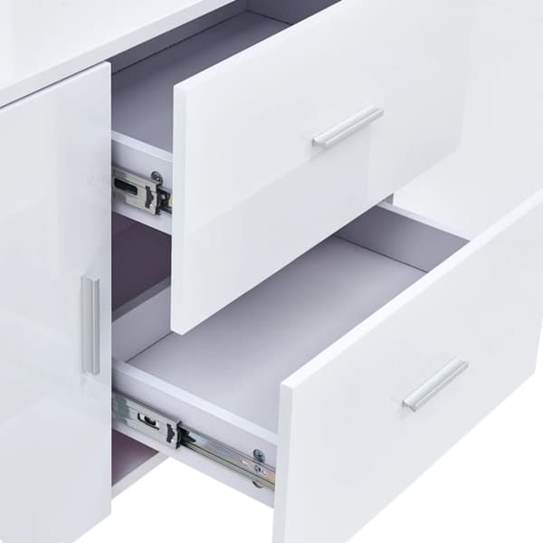 vidaXL Skjenk hvit 160x40x70 cm MDF