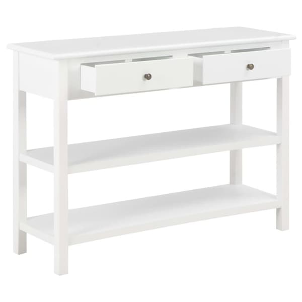 vidaXL Skänk vit 110x35x80 cm MDF