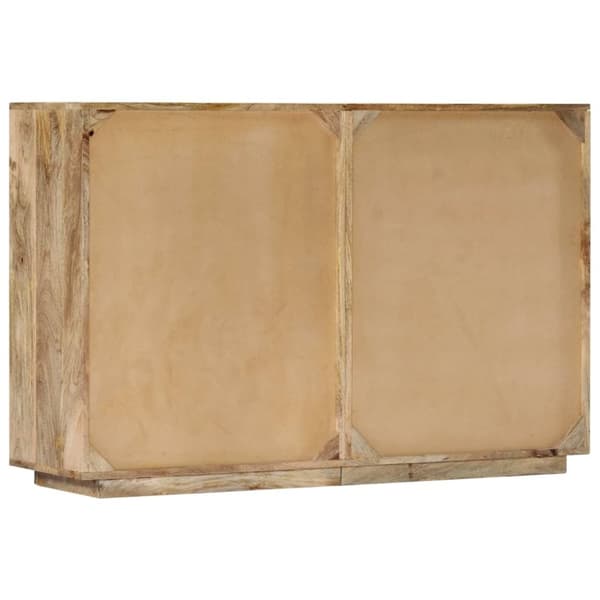 vidaXL alfabetskab med 6 skuffer 120x35x79 cm massivt mangotræ