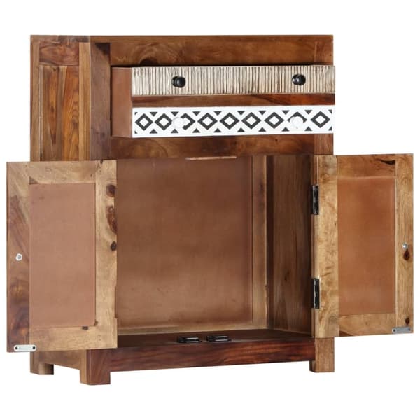 vidaXL sideskab 60x30x75 cm massivt sheeshamtræ