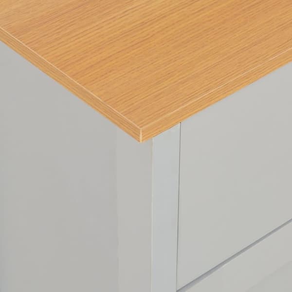 vidaXL Senkki harmaa 112x35x81 cm