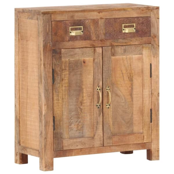 vidaXL skænk 65x30x75 cm massivt ru mangotræ