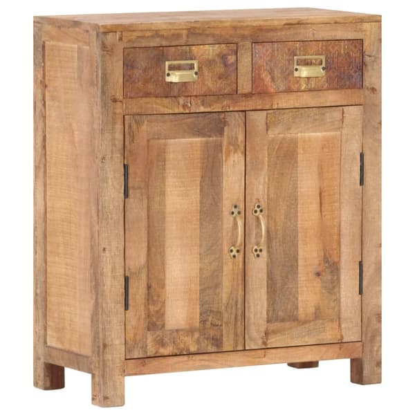 vidaXL skænk 65x30x75 cm massivt ru mangotræ
