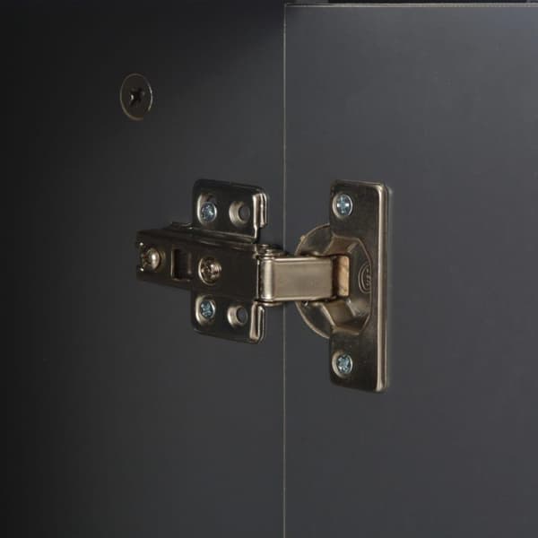 vidaXL skænk 107x35x80,5 cm grå højglans