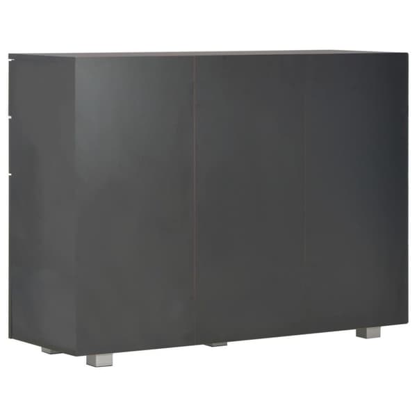 vidaXL Senkki korkeakiilto musta 107x35x80,5 cm