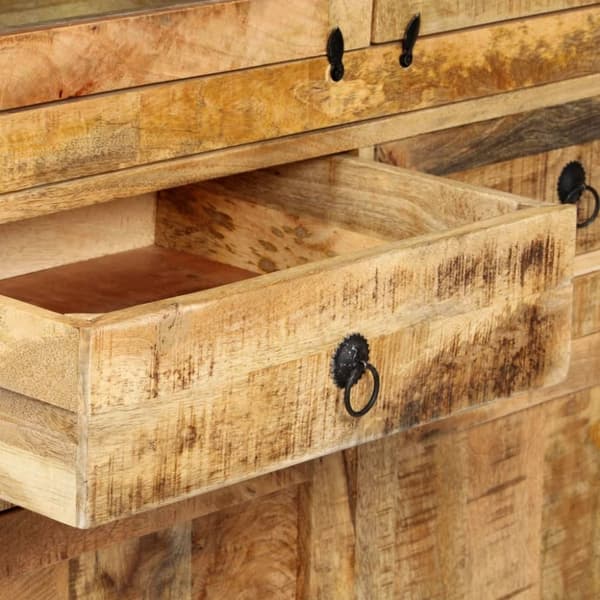 vidaXL Highboard 100x40x175 cm heltre mango