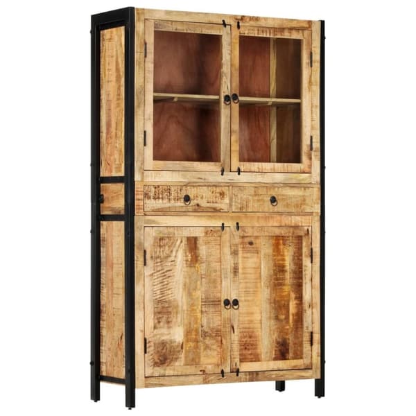 vidaXL Highboard 100x40x175 cm heltre mango