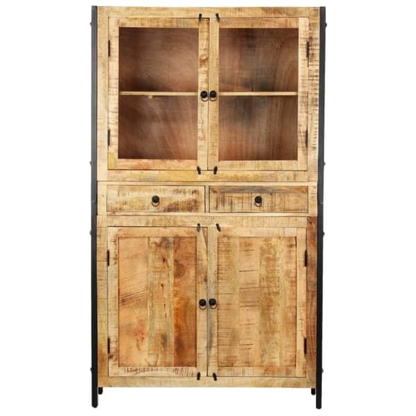 vidaXL Highboard 100x40x175 cm heltre mango
