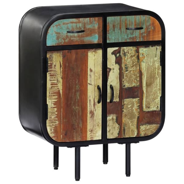 vidaXL Skjenk 60x30x75 cm gjenvunnet heltre