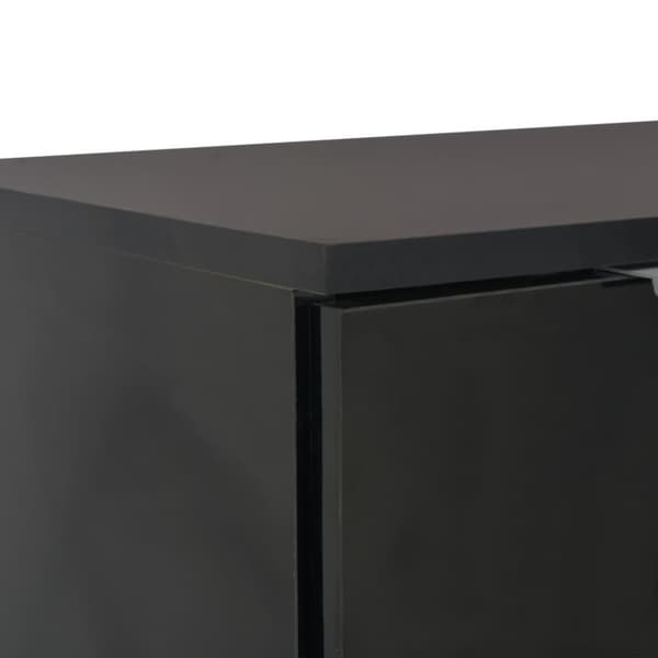 vidaXL skænk 71x35x80 cm spånplade sort højglans