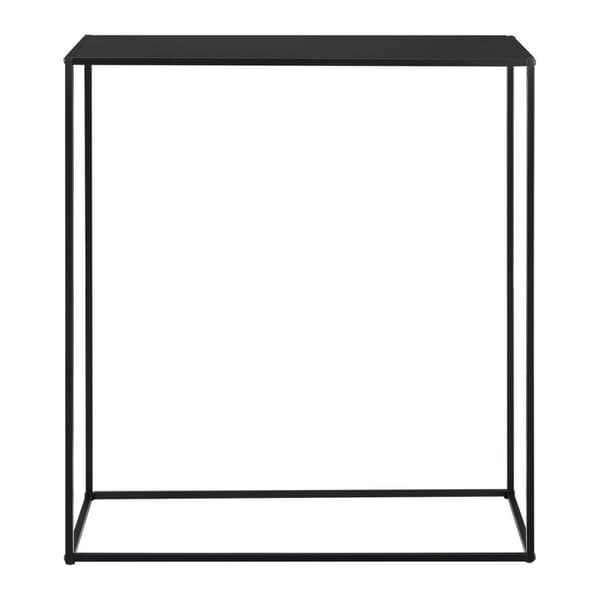[en.casa]® Sidebord - aflastningsbord - 92x80x32cm - metal - ridsefast - sort