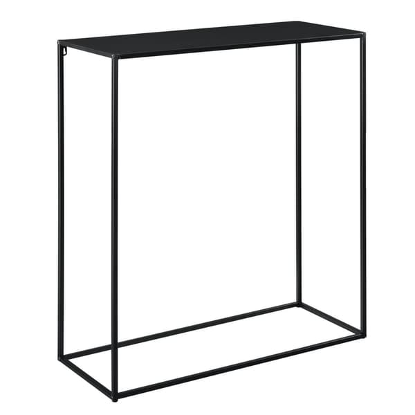[en.casa]® Sidebord - aflastningsbord - 92x80x32cm - metal - ridsefast - sort