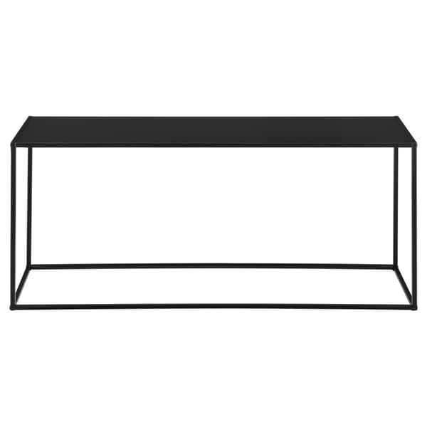 [en.casa]® Sidobord-avlastningsbord-50x115x32cm-metall-reptålig-svart