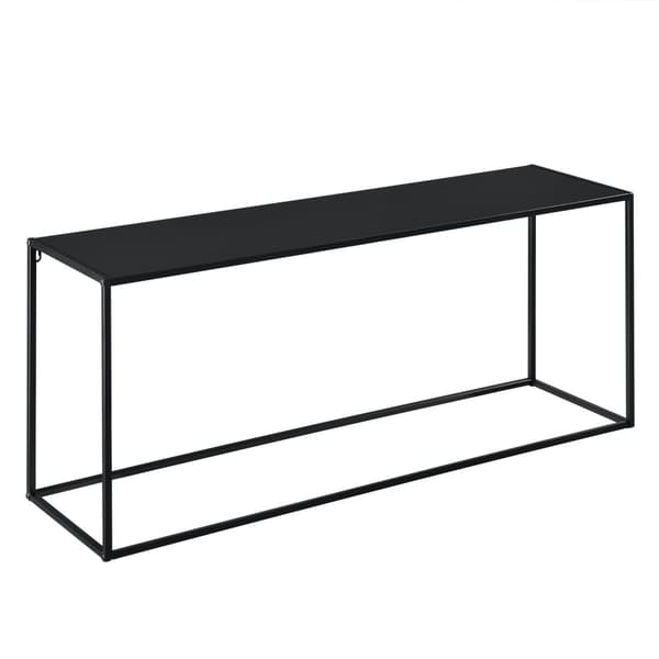 [en.casa]® Sidobord-avlastningsbord-50x115x32cm-metall-reptålig-svart