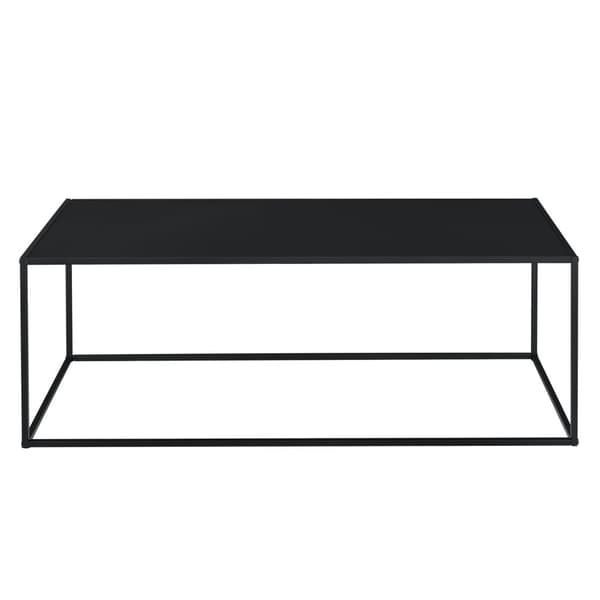 [en.casa]® Sidobord-avlastningsbord-40x110x50cm-metall-reptålig-svart