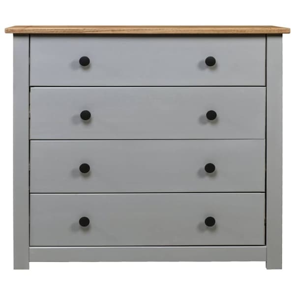 vidaXL Sideskap grå 80x40x73 cm furu Panama Range