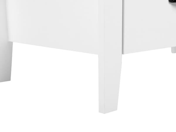 3-lådor Sidobord Vit Byrålådor Sovrum Vardagsrum Modern Retro