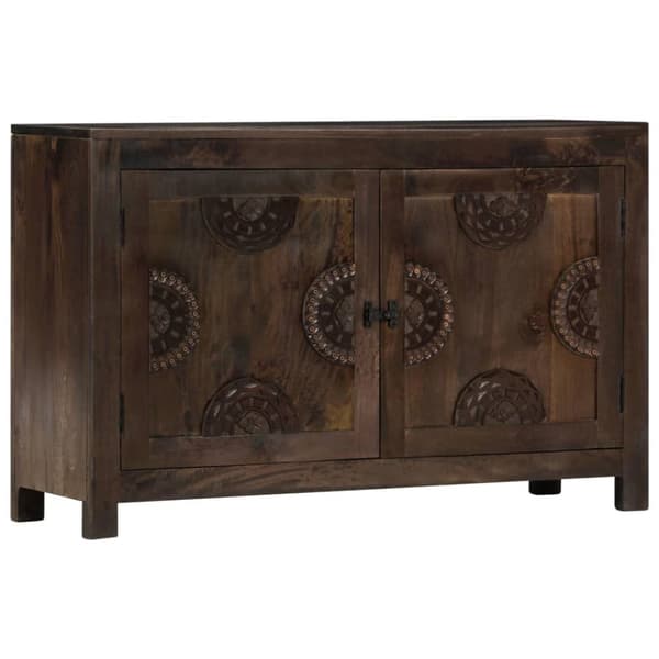 vidaXL Skjenk med utskåret design 110x35x70 cm heltre mango