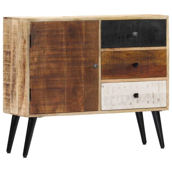 vidaXL skænk 88 x 30 x 73 cm massivt mangotræ