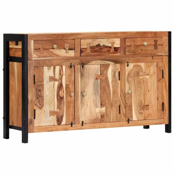 vidaXL skænk 120x35x75 cm massivt akacietræ