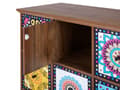 Pikkukuva 9 / 11: Senkki monivärinen MDF lastulevy 79 x 40 x 92 cm laatikoilla kuvioitu itämainen boho tyyli