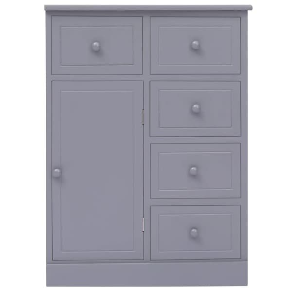 vidaXL Senkki 10 vetolaatikolla harmaa 113x30x79 cm puu