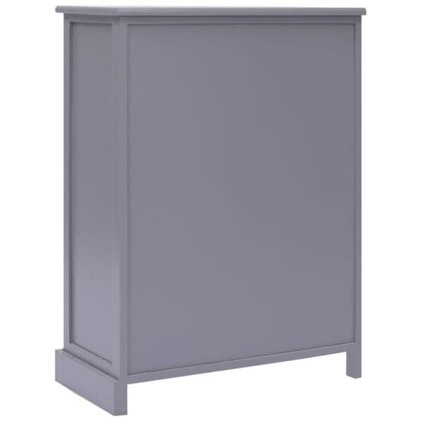 vidaXL Senkki 10 vetolaatikolla harmaa 113x30x79 cm puu