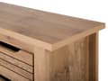 Miniatyrbillede 9 af 11: Kommode Lyst Træ MDF Spånplade 80 x 99 x43 cm 1 Låge og 3 Skuffer Udnyttes som TV Bord og Opbevaringsplads Retro Stil af Høj Kvalitet