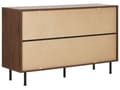 Miniatyrbillede 7 af 11: Skænk Mørkt Træ 118 x 40 cm 3 Skuffer 1 Skab i Grå Skandinavisk Design