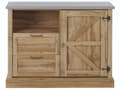 Miniatyrbillede 4 af 11: Skænk Lysebrun 100 x 40 x 79 cm 1 Lågeskab med 2 Skuffer