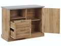 Miniatyrbillede 6 af 11: Skænk Lysebrun 100 x 40 x 79 cm 1 Lågeskab med 2 Skuffer
