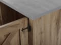 Miniatyrbillede 7 af 11: Skænk Lysebrun 100 x 40 x 79 cm 1 Lågeskab med 2 Skuffer