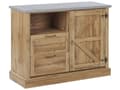Miniatyrbillede 1 af 11: Skænk Lysebrun 100 x 40 x 79 cm 1 Lågeskab med 2 Skuffer