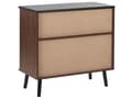 Pikkukuva 6 / 10: Senkki tumma puinen MDF-levy massiivipuu liukuovi hyllyt 80 x 40 x 80 cm perinteinen