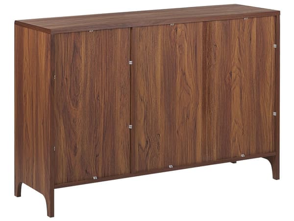 Senkki tumma puu/harmaa 3 ovea 4 hyllyä retro moderni perinteinen tyyli