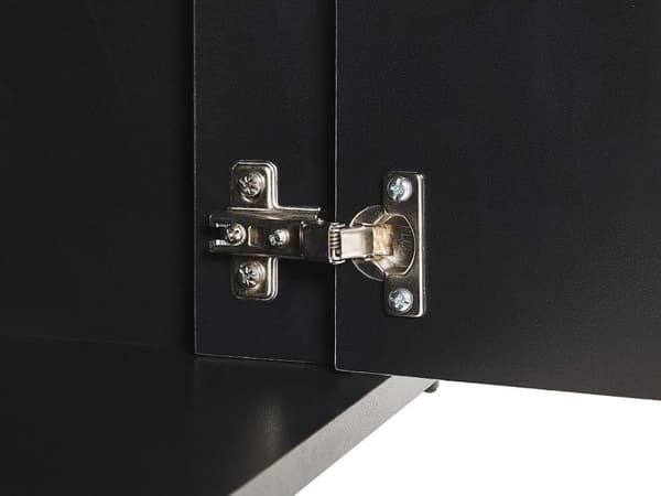 Sidobord Betong Effekt med Svart 2 Byrålådor 3 Lådor Metallben Industriell Design