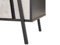 Miniatyrbild 9 av 10: Sidobord Betong Effekt med Svart 2 Byrålådor 3 Lådor Metallben Industriell Design