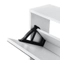 Miniatyrbillede 7 af 7: [en.casa] ® Skoskab Vogar-2 rum til 6 par sko-67x63x17cm-melaminbelagt spånplade-hvid