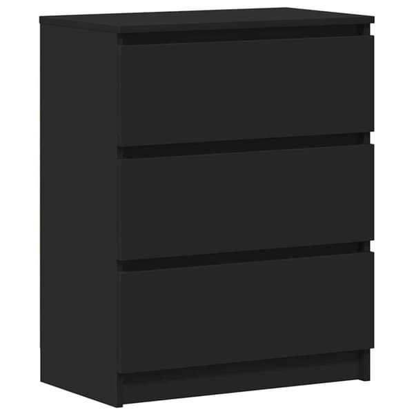 vidaXL skænk 60x35x76 cm konstrueret træ sort