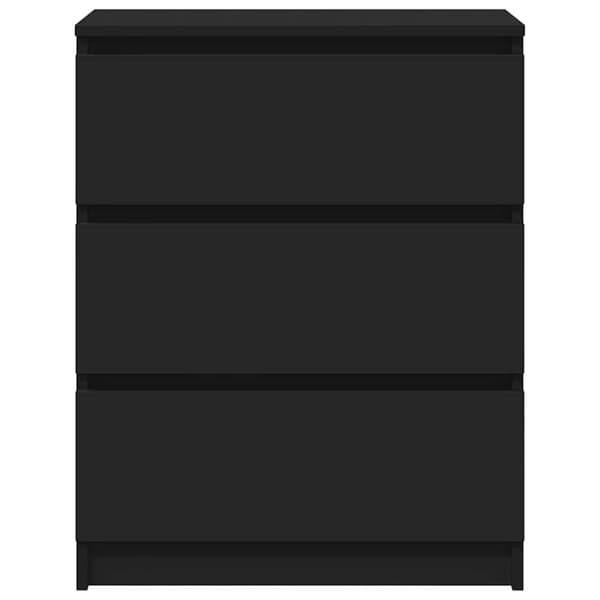 vidaXL skænk 60x35x76 cm konstrueret træ sort