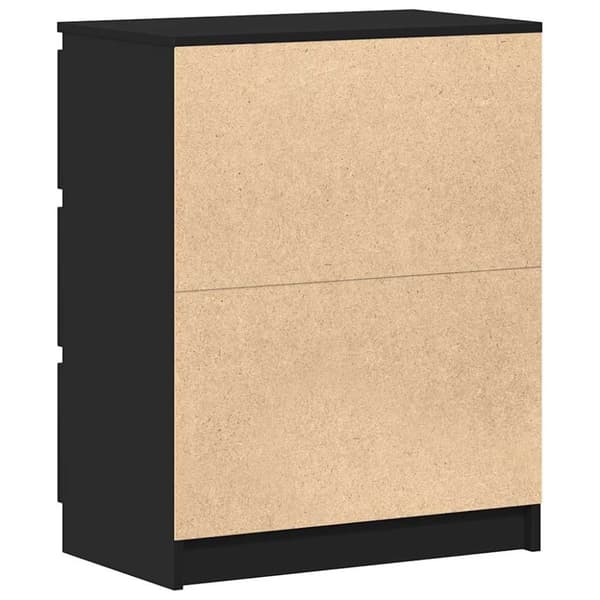 vidaXL skænk 60x35x76 cm konstrueret træ sort