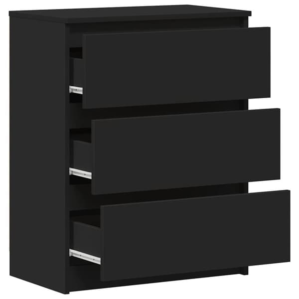 vidaXL skænk 60x35x76 cm konstrueret træ sort