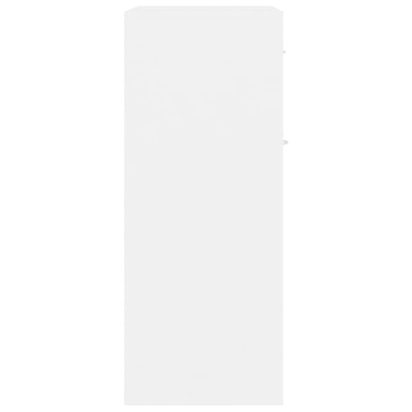 vidaXL skænk 60x30x75 cm konstrueret træ hvid