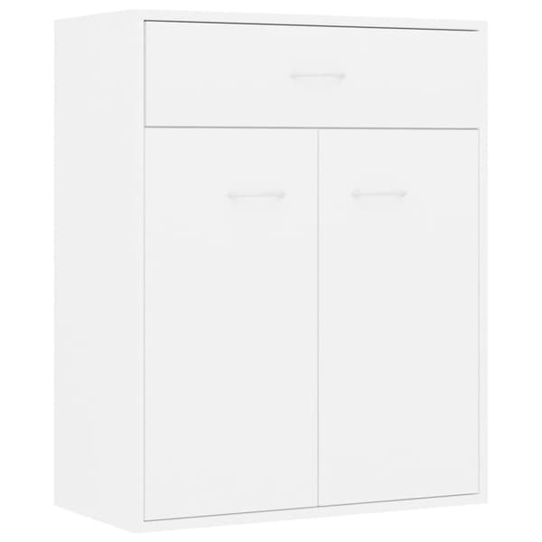 vidaXL skænk 60x30x75 cm konstrueret træ hvid