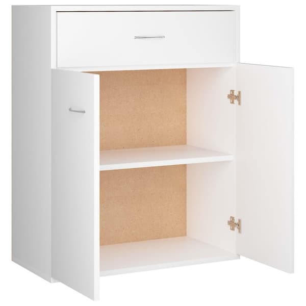 vidaXL Skänk vit 60x30x75 cm konstruerat trä