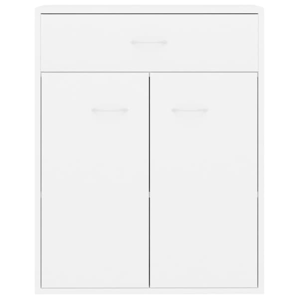 vidaXL Skänk vit 60x30x75 cm konstruerat trä
