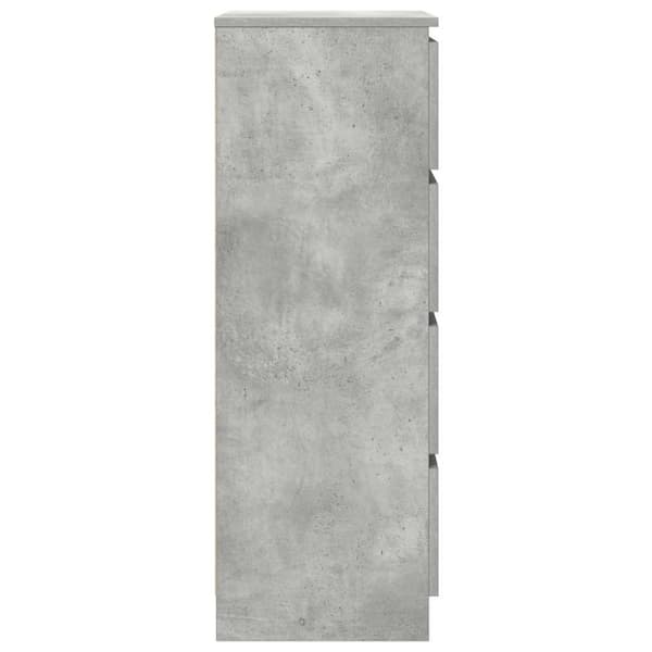 vidaXL Byrå betonggrå 60x35x98,5 cm konstruerat trä