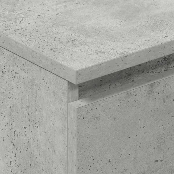vidaXL Byrå betonggrå 60x35x98,5 cm konstruerat trä